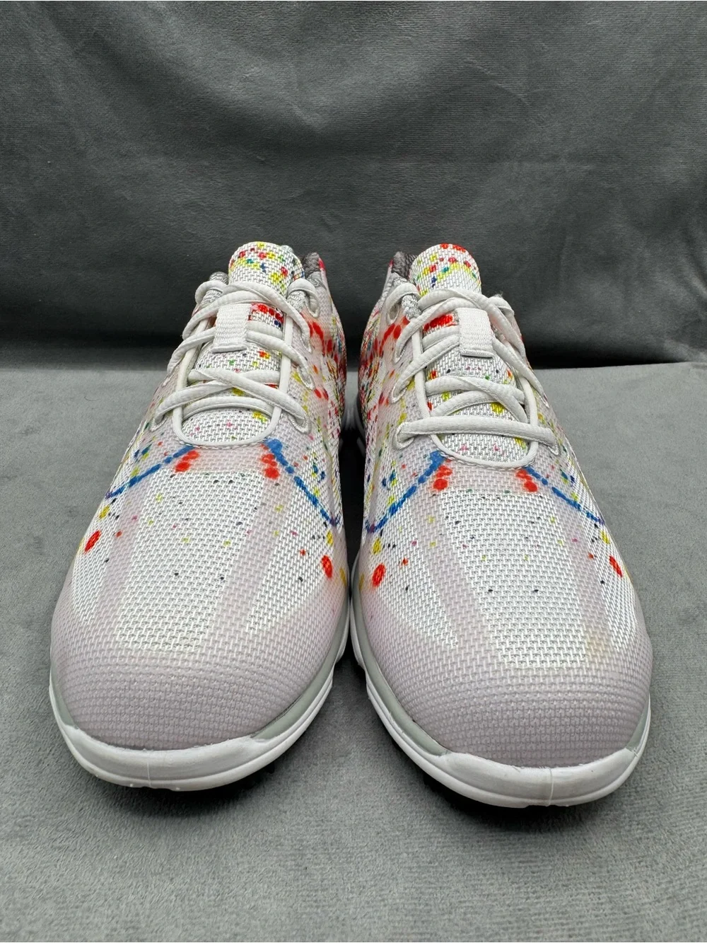 FootJoy emPower Spikeless Golf Shoes Women’s Size 7.5 Paint Splatter Multicolor